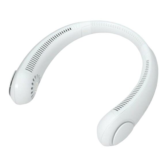 Portable Bladeless Personal Neck Cooler Rechargeable Neck Hanging Fan White New - Picture 1 of 9
